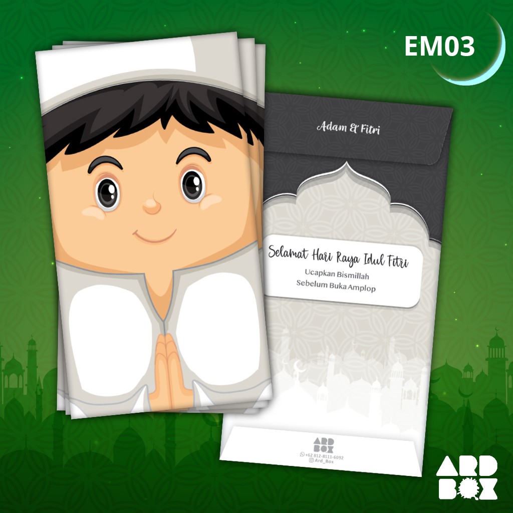 

Amplop Lebaran Custom Angpao THR Idul Fitri Terbaru Hari Raya EM03