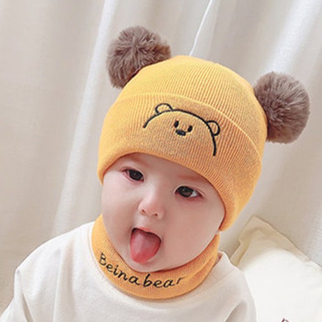 Topi kupluk bayi karakter beruang lucu imut / kupluk bayi laki-laki/ topi anak perempuan terbaru