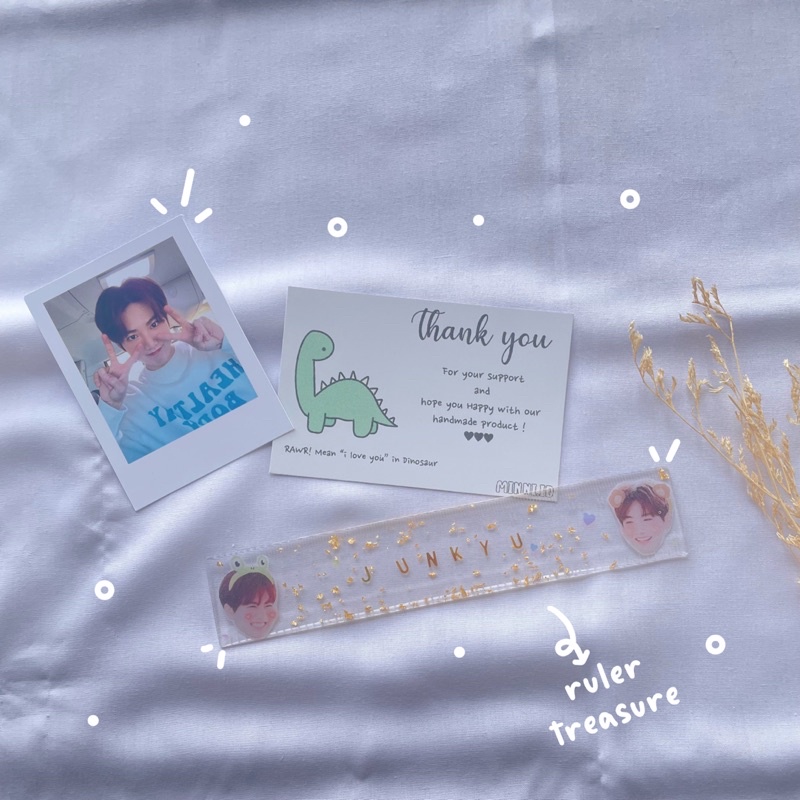 

[minni.id] Ruler Penggaris Resin TREASURE (baca desk)