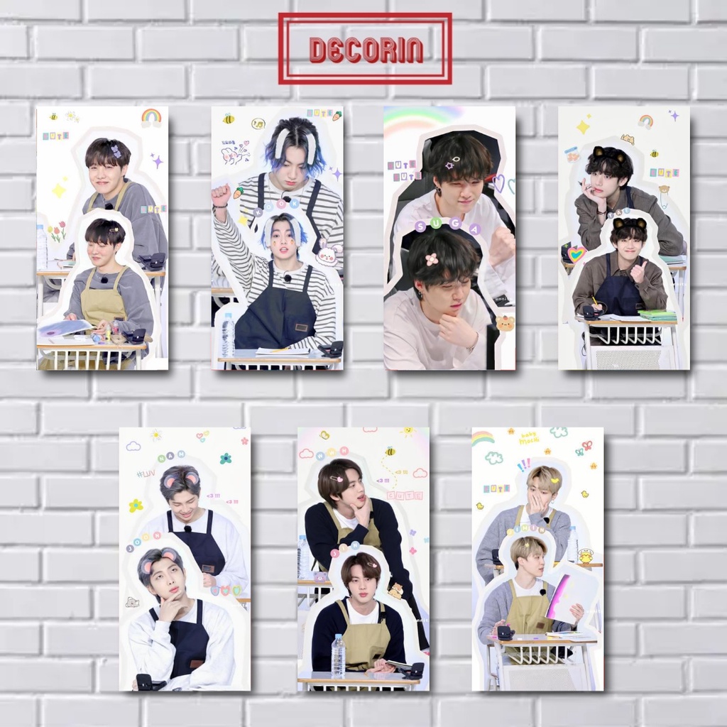 [COD] Poster Kayu BTS/ RUN BTS EP 143 Hiasan dinding/Pajangan dinding/Walldecor/Army/Bangtanboys/hom