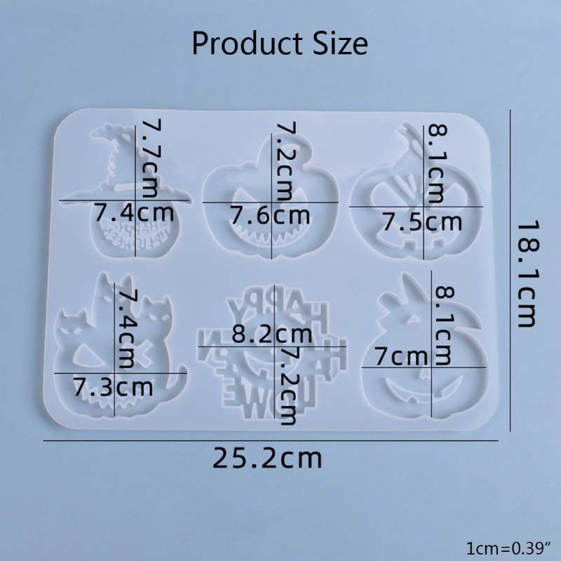 Cetakan Resin Bentuk Labu Halloween Bahan Silikon Untuk Kerajinan Tangan