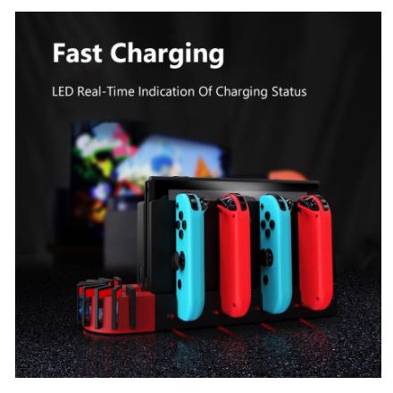 Charger station ipega 1A usb 2.0 with game card slot for N-switch joycon console pg-sw071