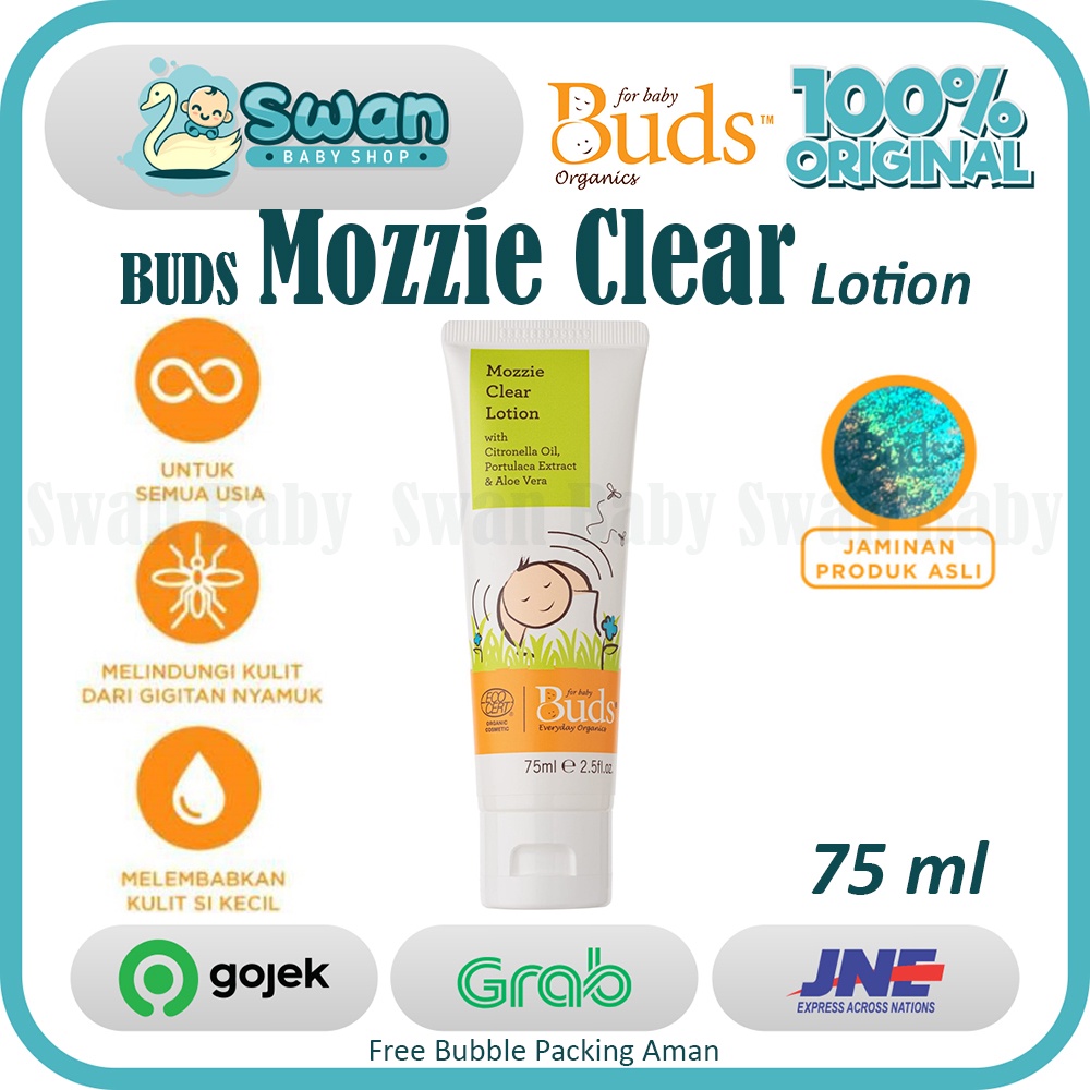 Buds Mozzie Clear Lotion Everyday 75ml - Lotion Anti Nyamuk Organik