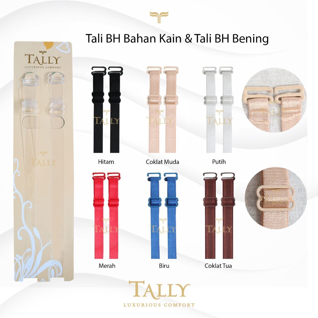 Tali Bra Warna merk Tally - Tali Sambungan Bra