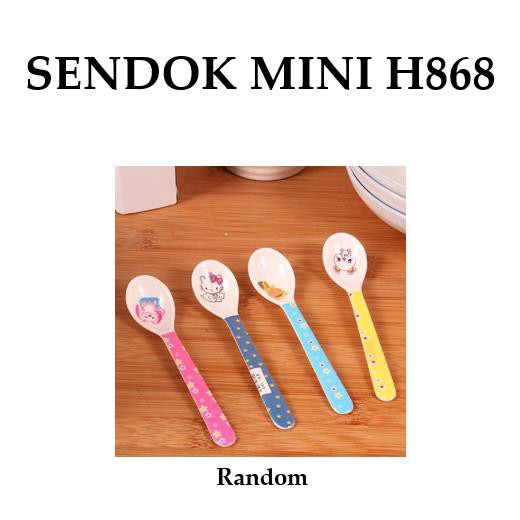 Grosir - H868 Sendok Makan Bayi / Sendok Mini Desain Kartun / Sendok Lucu Imut / Sendok Kecil