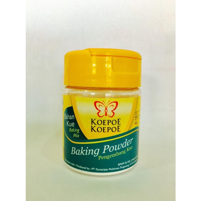 

Baking Powder Koepoe koepoe pengembang kue 45 gr kupu kupu murah