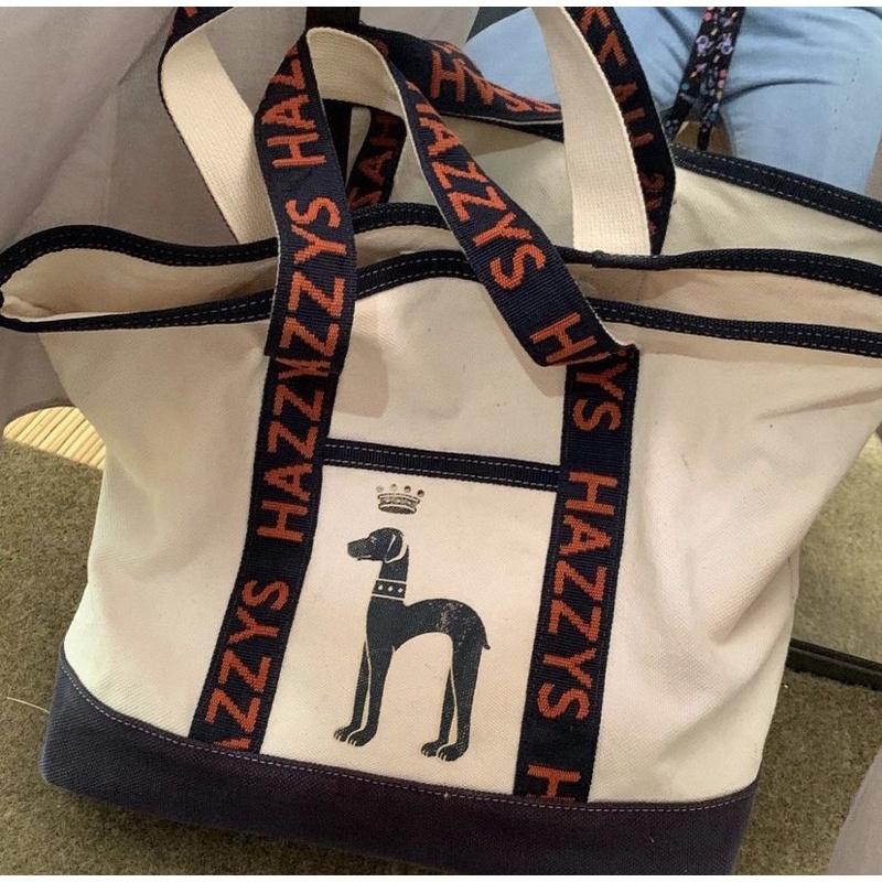 hazzys canvas tote bag original preloved second pl thrift bekas