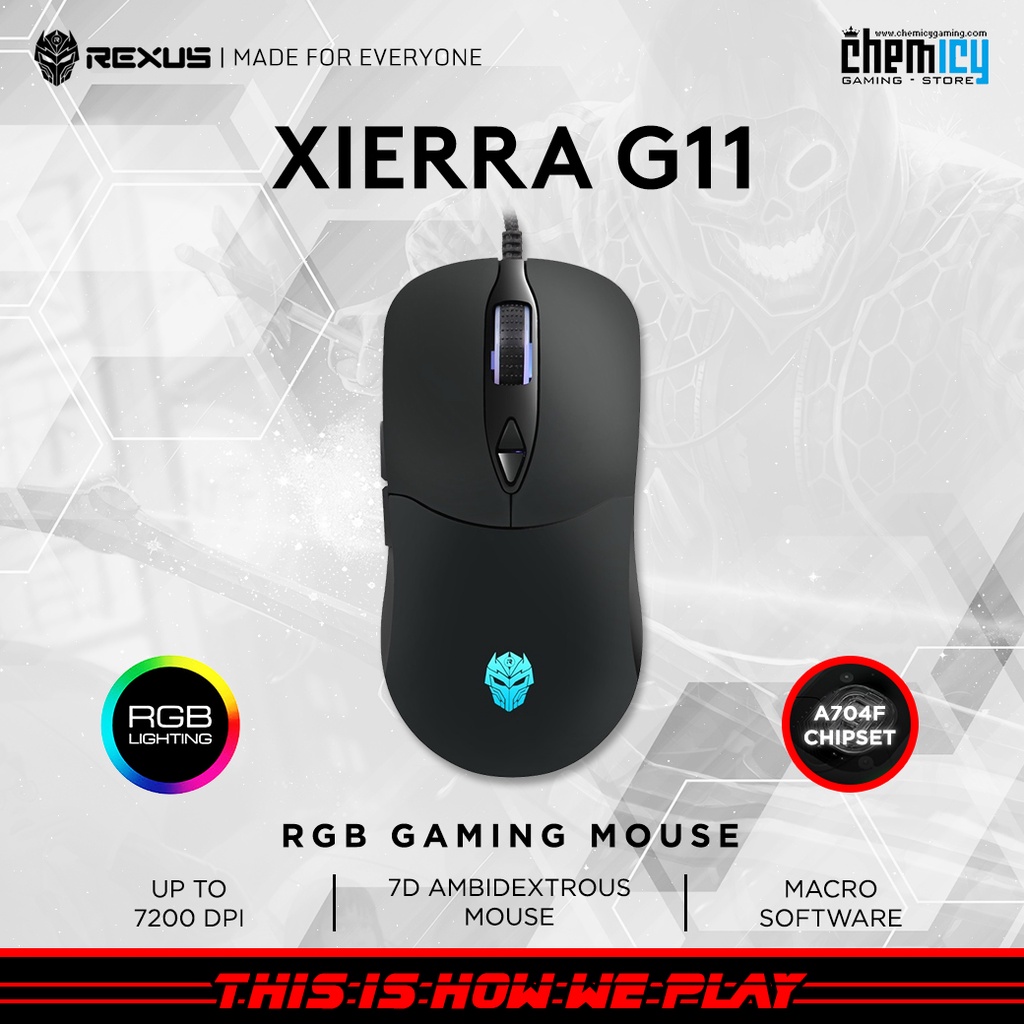 Rexus Xierra G11 / G-11 RGB Wired Gaming Mouse