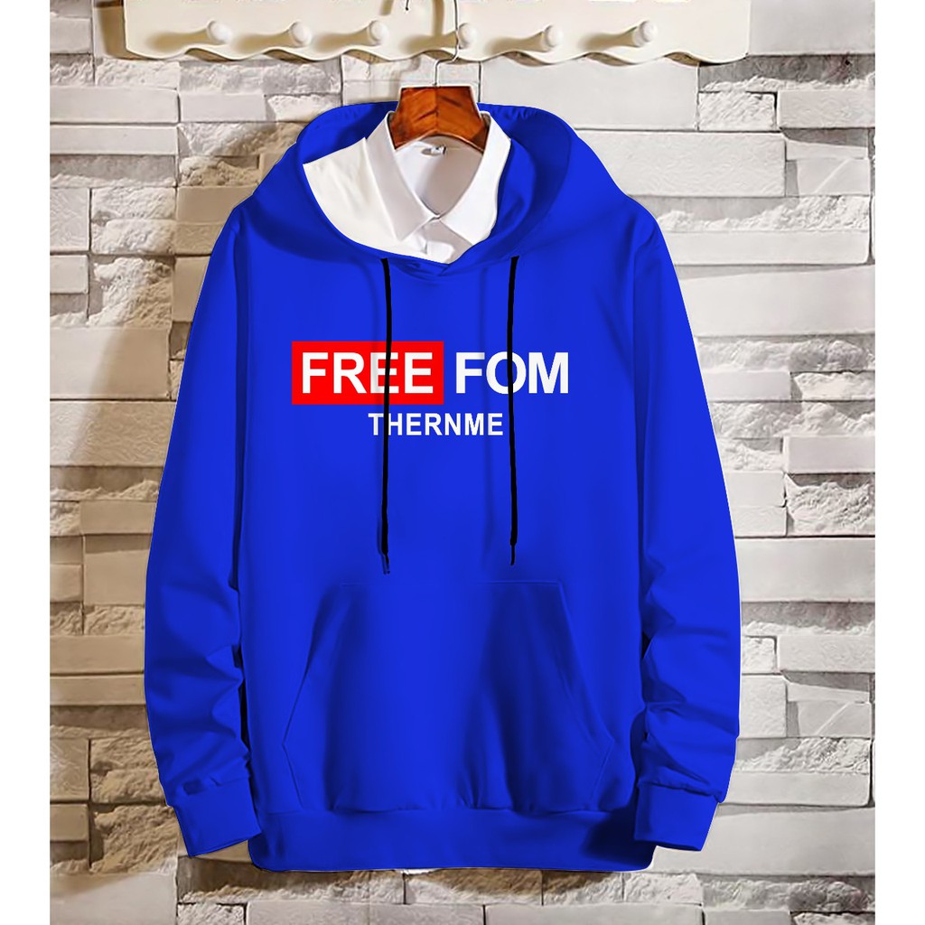 Hoodie Pria / Hodie Pria  / Jaket Pria / Sweater Hoodie Free Fom Bahan Fleece UK L-XL