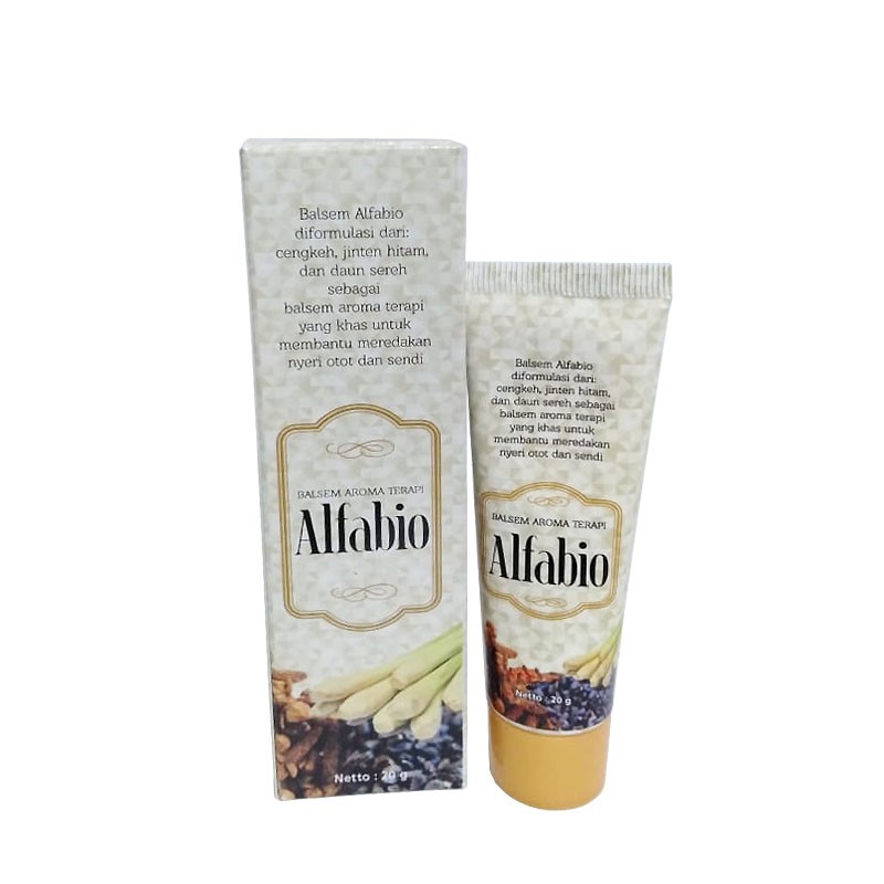 Alfabio Balsem Aroma Terapi Tube 20 gram  / Meredakan Nyeri otot / Hidung Tersumbat / Gatal-gatal-2