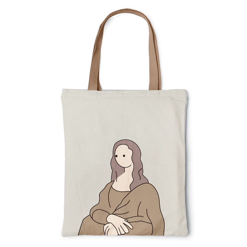 Marsh Totebag Sablon Varian Premium Tote Bag Resleting Aesthetic Canvas Twill Kuliah(RSL) Chikoisme NR