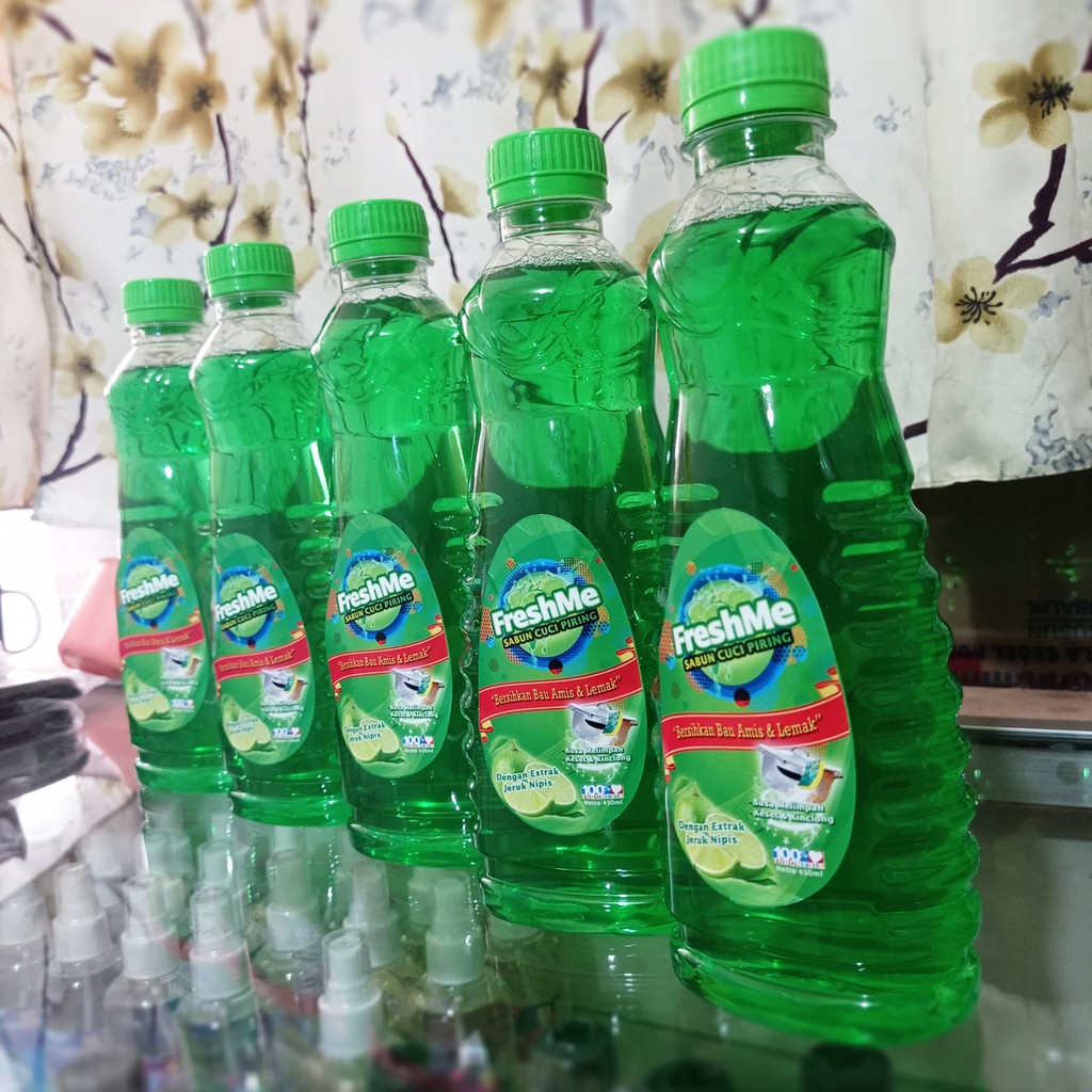 [COD] Sabun Cuci Piring Ekstrak Jeruk Nipis Murah, Bersih, Kesat, dan Anti Kuman 450ml