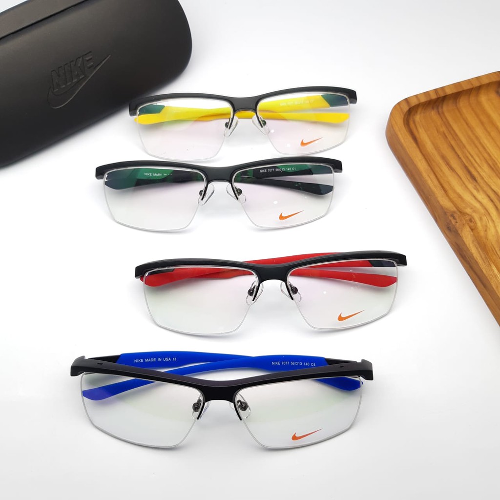 [PREMIUM] Frame Kacamata Fashion Pria Nike Fr7077 Anti Radiasi