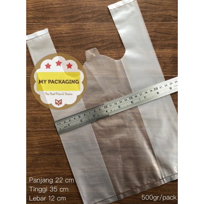 

------] Kantong plastik BENING TEBAL ukuran 22 x 35cm