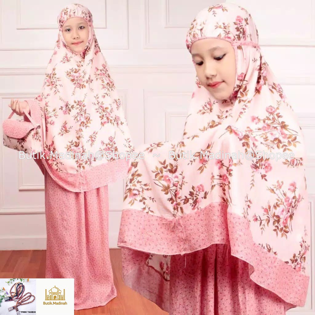 BUTIK.MADINAH MUKENA ANAK DAHLIA ELVIRA CANTIK