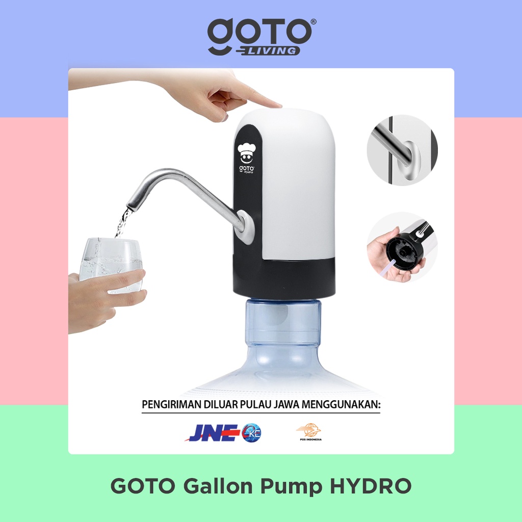 Goto Hydro Pompa Galon Elektrik Dispenser Air Minum Gallon