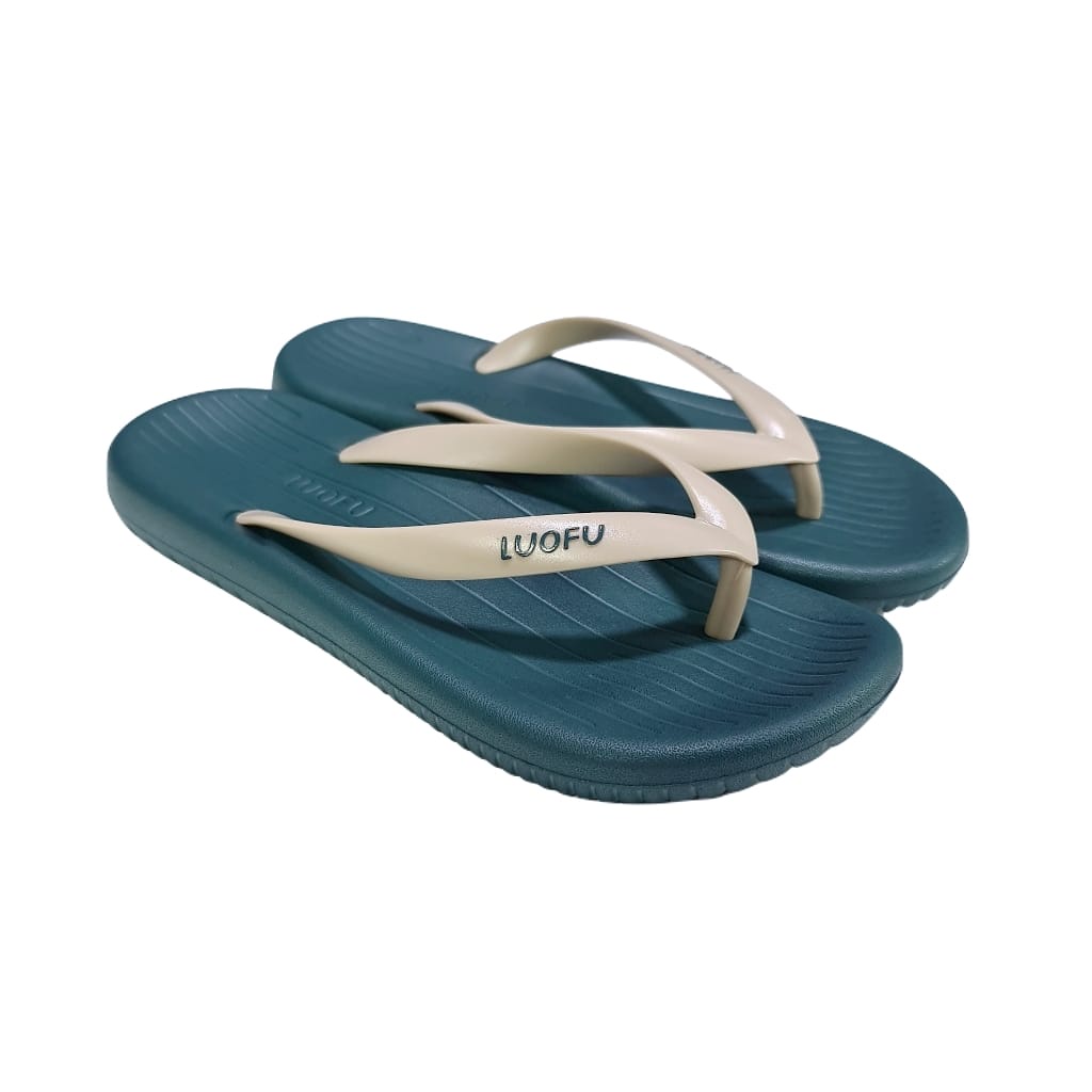 LUOFU ORIGINAL Jelly sandal karet empuk murah cowok jepit sendal karet import pria E7202J2W