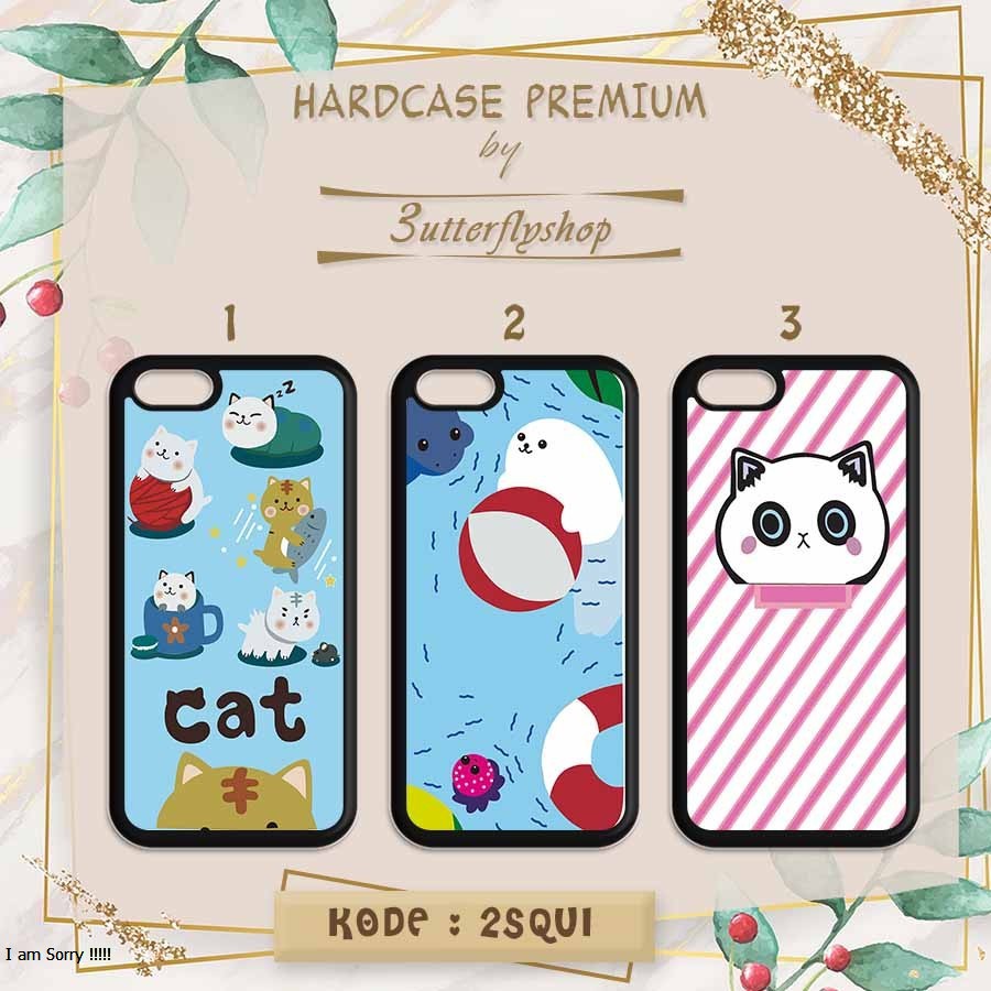 [HARDCASE] little cat cartoon case Oppo Vivo Realme Redmi Xiaomi Samsung Iphone