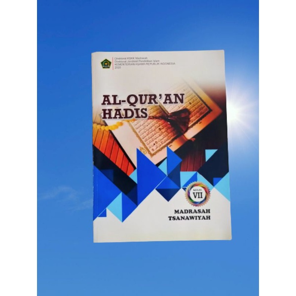 ORI buku teks Al Qur'an hadits k13 kemenag untuk SMP/Mts kelas 7 edisi revisi terbaru