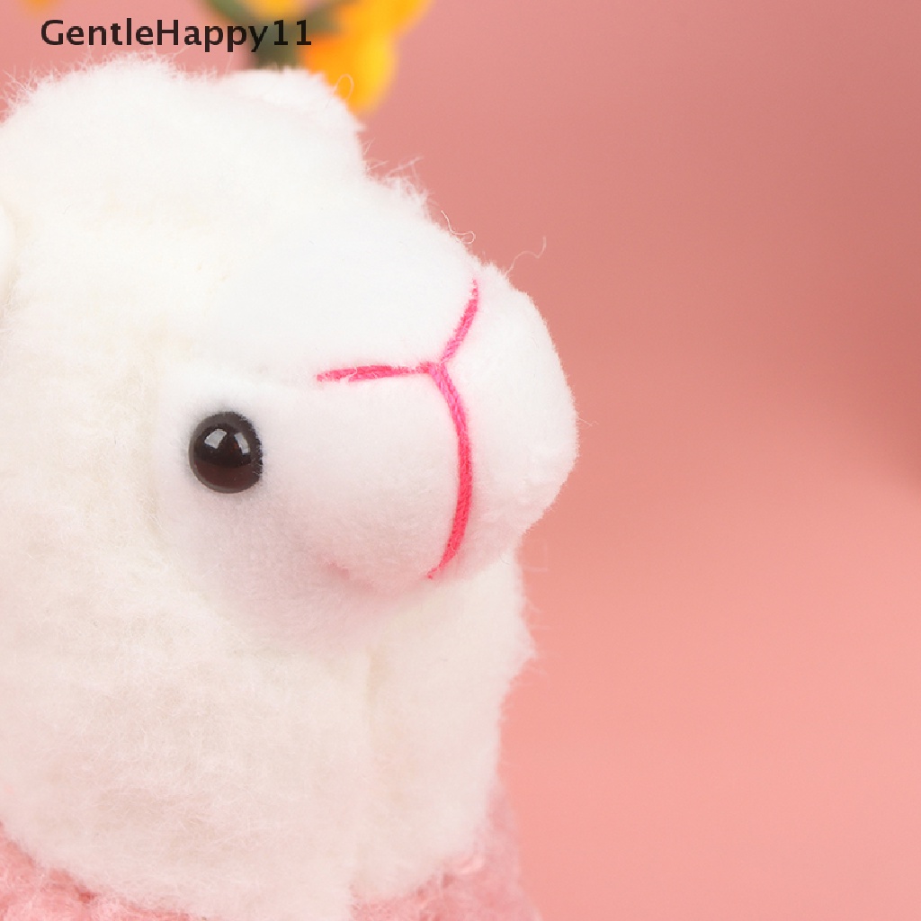 Gentlehappy 1pc Gantungan Kunci Boneka Alpaca Bahan Plush