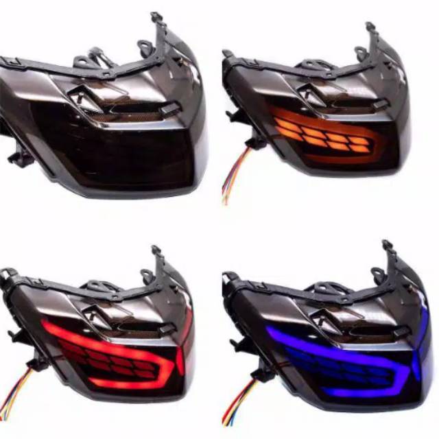Stoplamp nmax model lexus lampu rem 3 warna in 1 sen running kuning belakang led 3 in 1