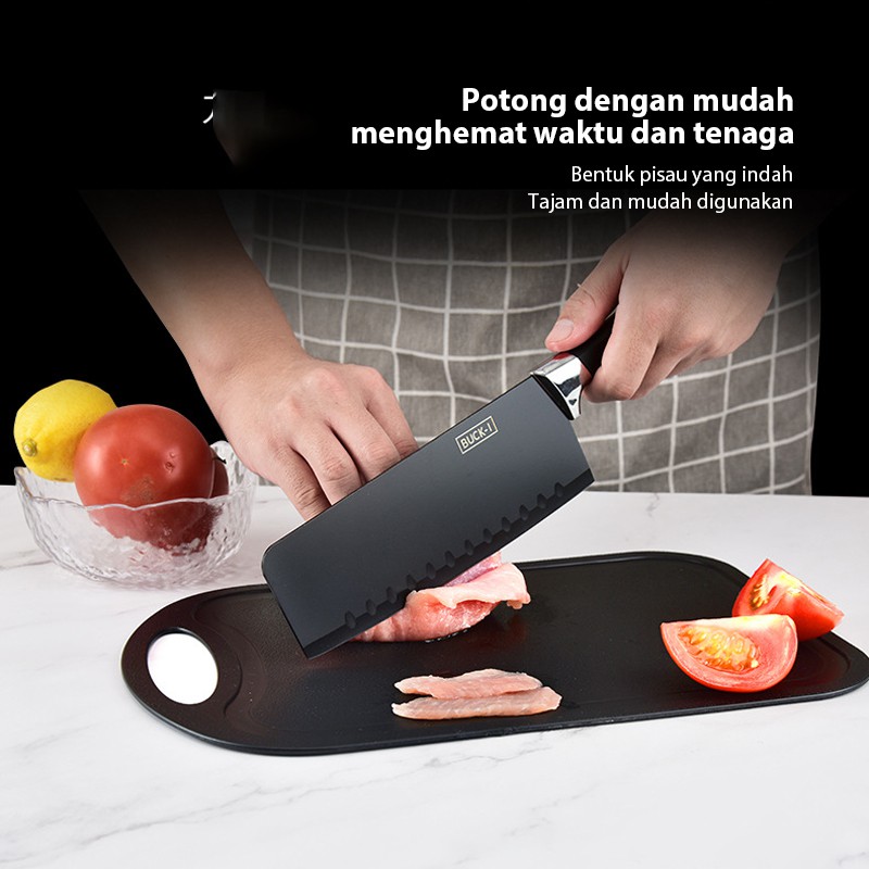 LCX PISAU SET 7 IN 1 TALENAN /Poenscae KITCHEN KNIFE SET / Pisau Dapur Set FREE TALENAN MURAH /VS