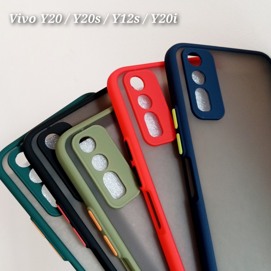 CASE MATTE VIVO Y20 Y20I Y20S Y12S TRANSPARAN FUZE MACARON MY CHOICE - FA