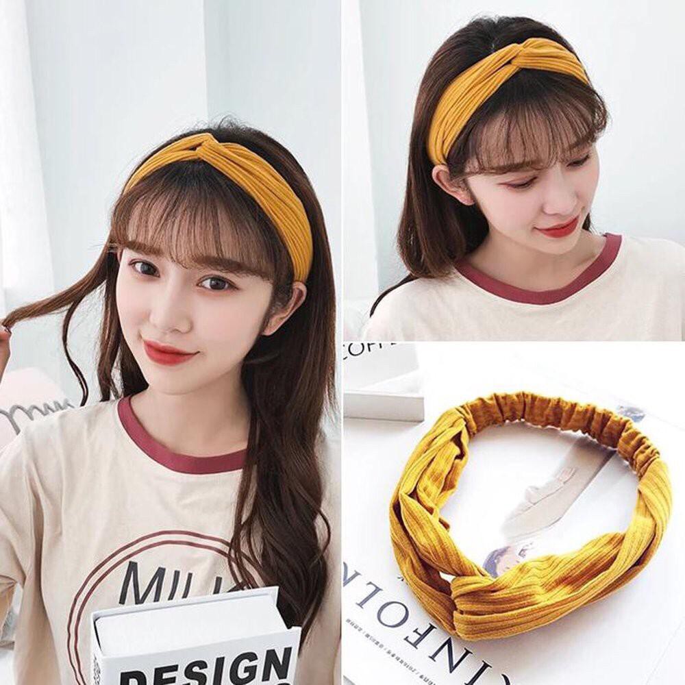 Bando rambut ala Jepit Korea Bandana Rajut Aksesoris Wanita Karet Bando