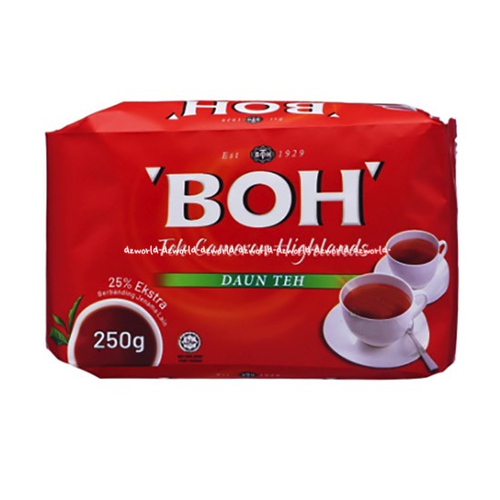 Boh Teh Cameron Highland 250gr Daun Teh Hitam Bubuk Daun Kameron High Land B.O.H Cameron Leaf Black Tea 250 gr Boh Tea