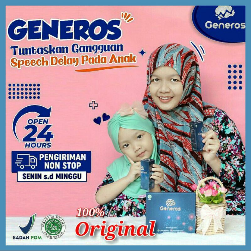 GENEROS VITAMIN OTAK ANAK / GENEROS SPEECH DELAY ASLI ORIGINAL / GENEROS NUTRISI KECERDASAN ANAK