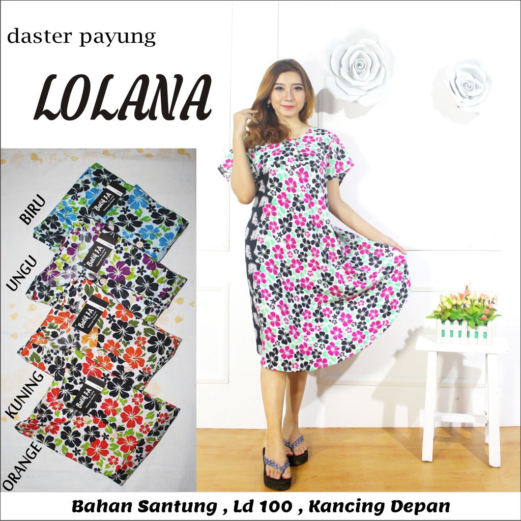 daster Batik daster Payung  - Leher Kancing - Busui - grosir solo jogja tanah abang pekalongan