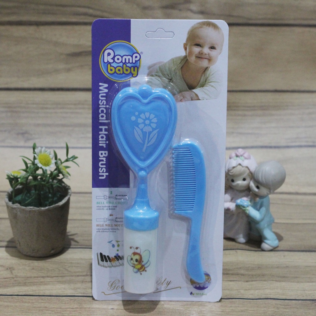 Reliable Musical Hair Brush 2in1 Baby Sisir Musik Bunyi Lonceng Perawatan Bayi New Born Perlengkapan Musical Hair Brush Anak 330C 320C 0215 0216