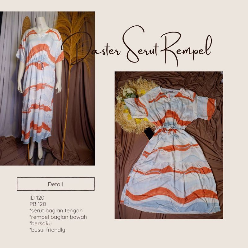 Daster serut rampel. Daster rumahan. Daster rayon premium. Set renda series