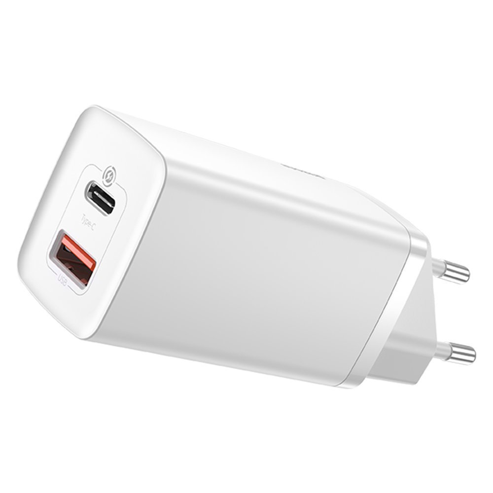 BASEUS ORIGINAL Adaptor Charger Gan 2 Lite 65W Type C USB Quick Charge 4.0 Kepala Fast Charging Qual