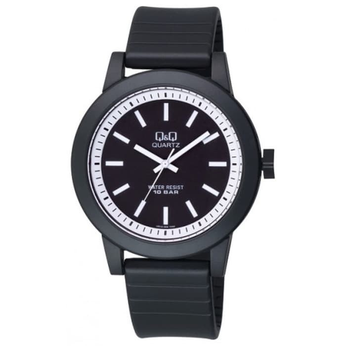 Q&Q QQ Analog Jam Tangan Pria Hitam VR10J004Y Original