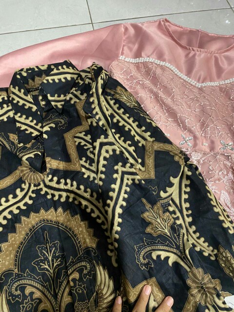 Batik Couple Kebaya Set Adira Series Tunangan Lamaran Wisuda Kondangan Kekinian 2021