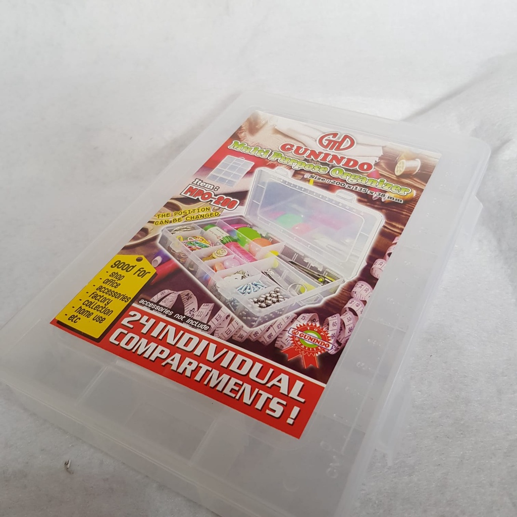 Gunindo Multi Purpose Organizer MPO-200 Kecil / Kotak Plastik / Storage Box