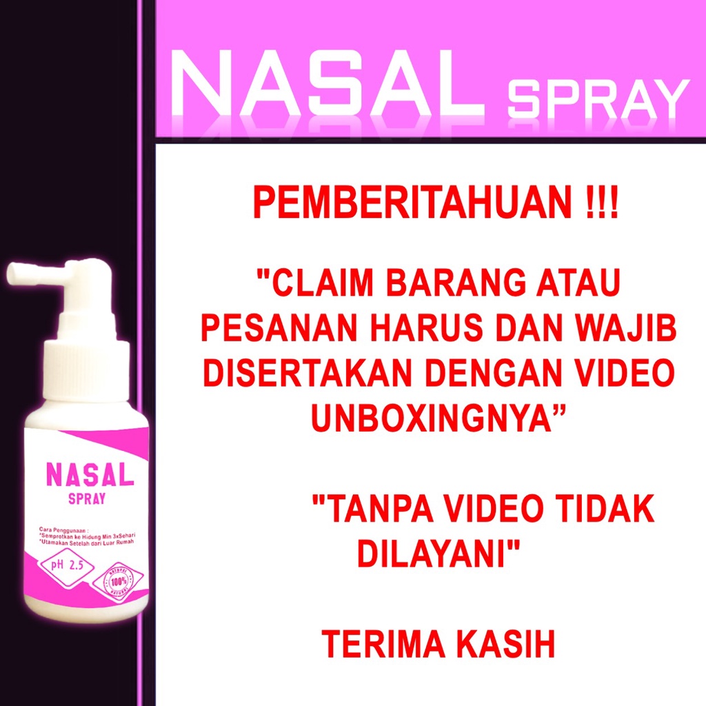 nasal spray strong acid ph 2,5 Anti virus corona covid 19 antiseptic antiseptik spray hidung bayi