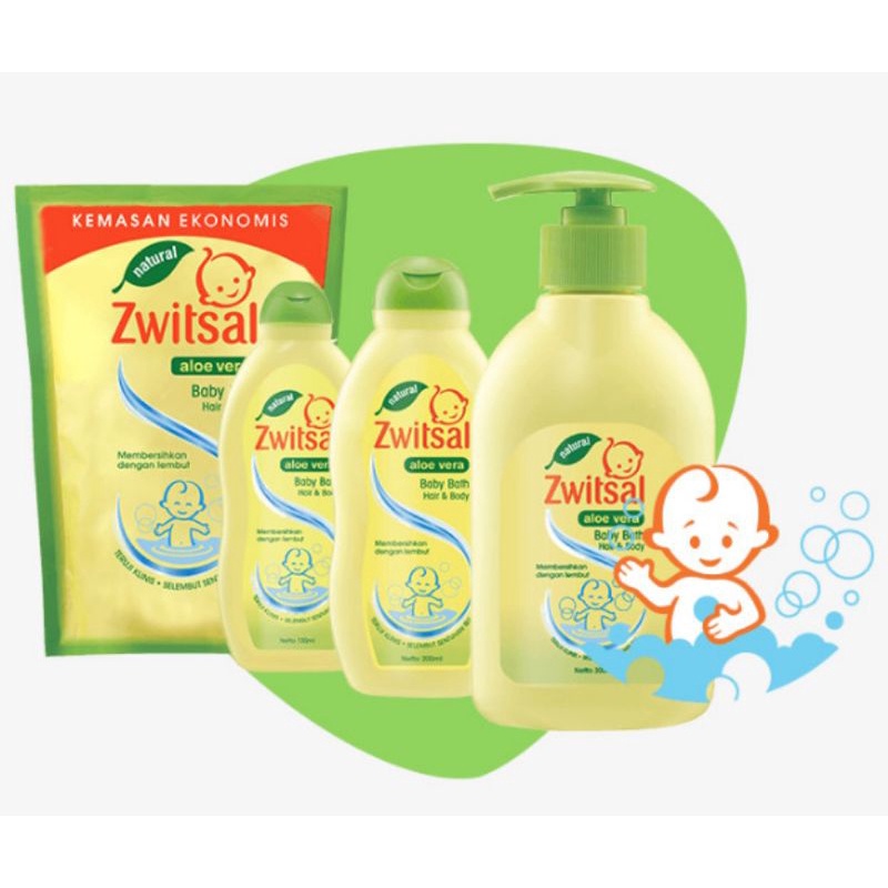 ZWITSAL Aloe Vera Baby Bath Hair &amp; Body