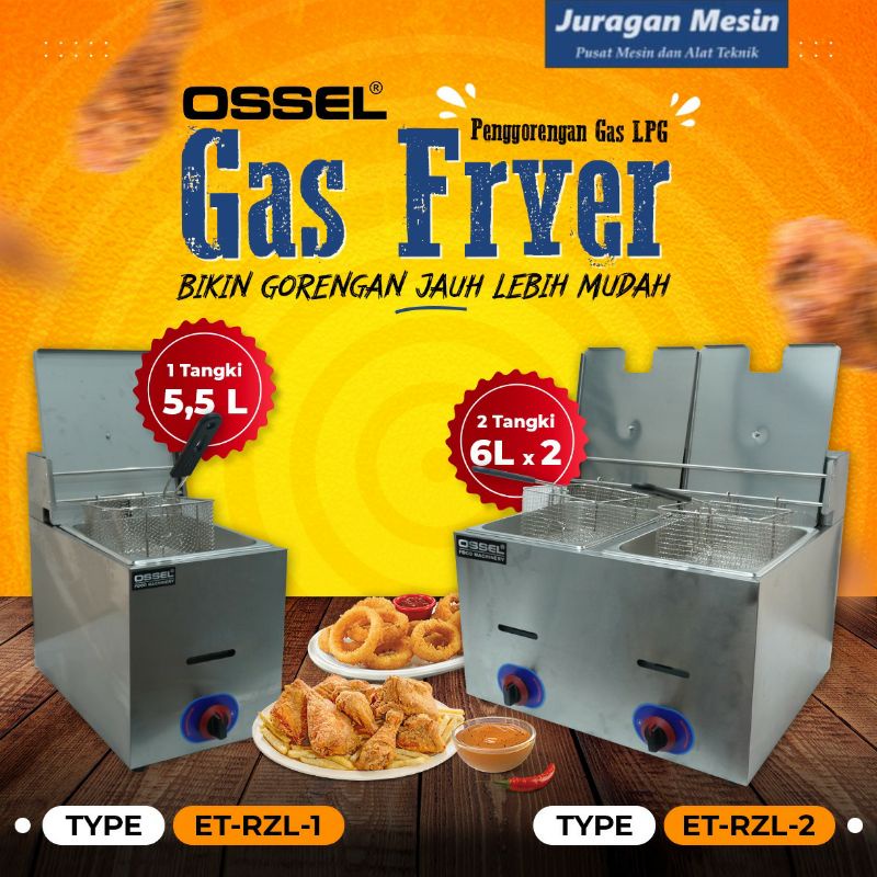 Jual DEEP FRYER GAS FRYER 2 TANGKI PENGGORENGAN KENTUCKY PENGGORENGAN 2