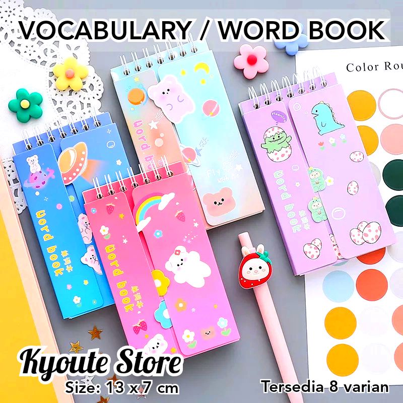 

Buku Kosa Kata Vocabulary Book / Word Book Belajar Latihan Hafalan Bahasa Asing Notes