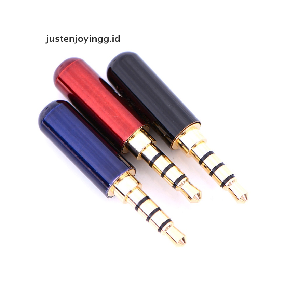 Justenjoyingg.id / 4 Pole Jack Plug Audio 3.5mm Male stereo mini Untuk earphone / headphone   Plug Jack Audio 3.5mm 4 Pole Male stereo Untuk earphone / headphone  4 Pole 3.5mm