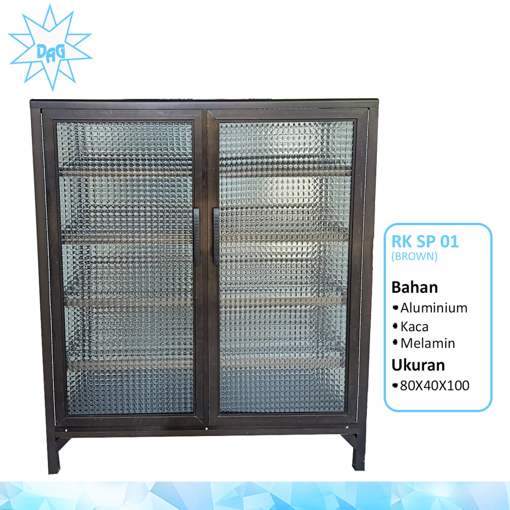 rak sepatu alumunium minimalis full kaca/lemari sepatu kaca alumunium termurah