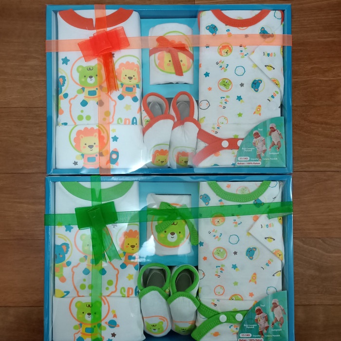 Kiddy Just Baby Gift Set Laki-Laki Kode11-143 HIJAU / ORANGE