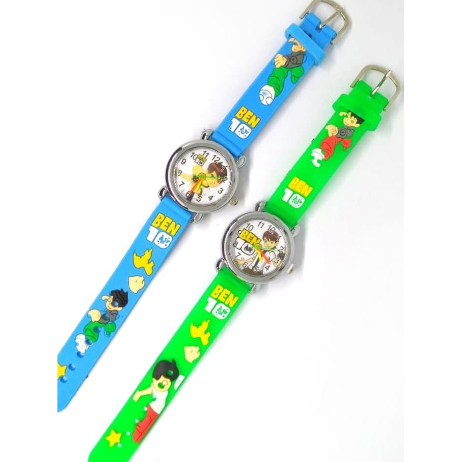 Terlaris JAM TANGAN ANAK LAKI LAKI ANALOG KARAKTER BEN10 BEN 10 RUBBER MURAH Limited!