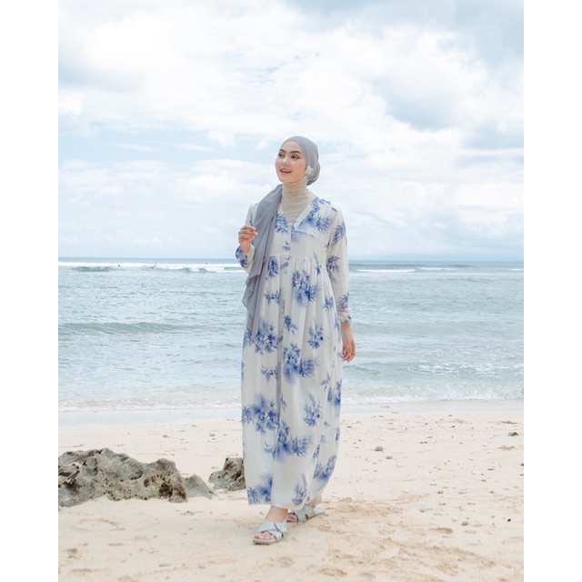 Indrayanti Dress/mandalika dress/Midi Dress/Dresswanita/dress rayon/baju pantai/dress pantai