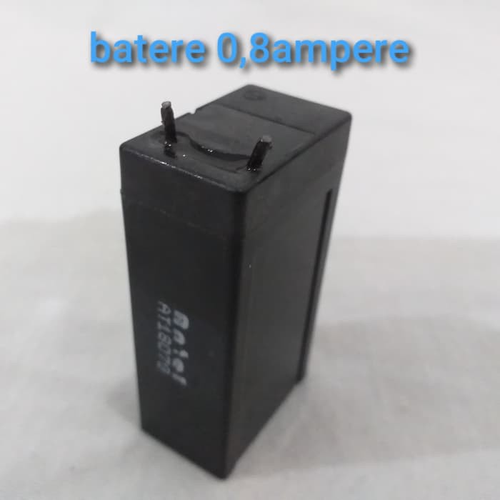 ACCU Aki Baterai Kering 4v 0.8Ah ANTEL/Batere Rechargeable 6.4x2x3.4cm