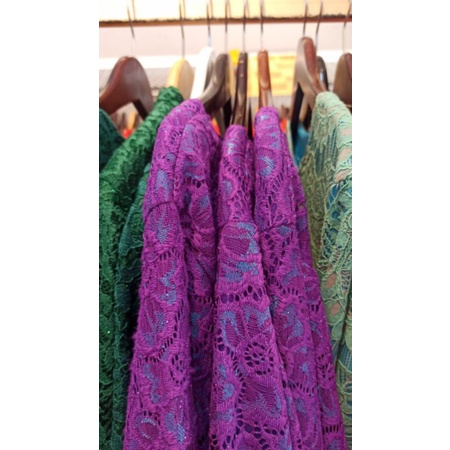 GAMIS MELAYU BROKAT UNGU TUA / GAMIS MALAYSIA BROKAT UNGU TUA