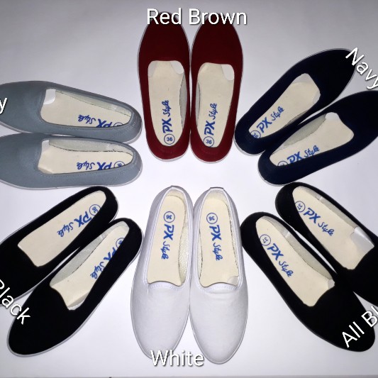 Sepatu Kanvas PX Style Slip On (098) / Flat Women Shoes / Sepatu  Kanvas Wanita no