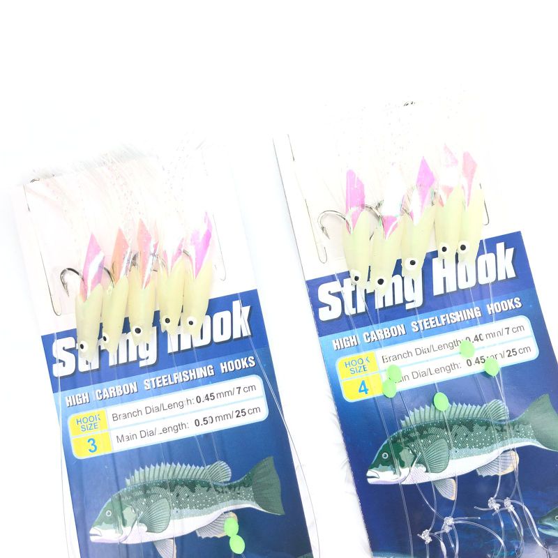 Hook Carbon Umpan Kail Sabiki Hook Steelfishing